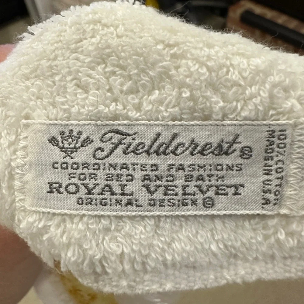 Fieldcrest Royal Velvet Vintage 6 Piece Lot of Bath‎ Towels Dreamy Florals
